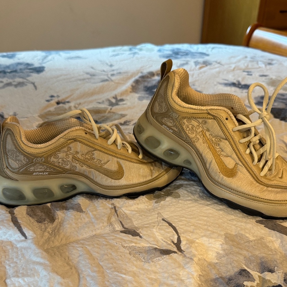 Nike Air Max Tan and White Sneakers